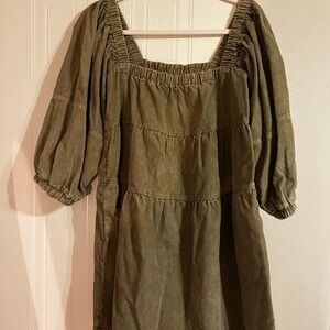 Mustard Seed Corduroy Mini Dress